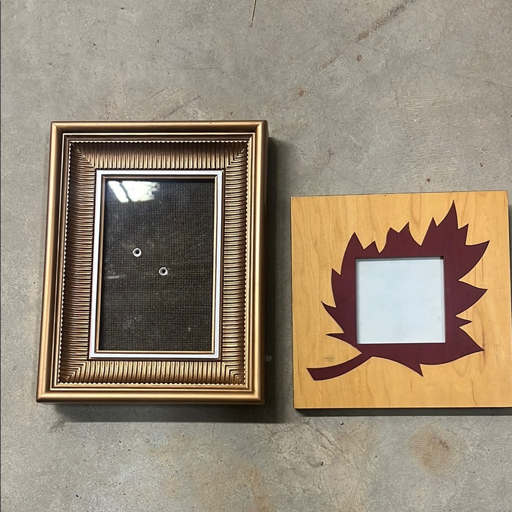 Gold and Brown Picture Frame Set